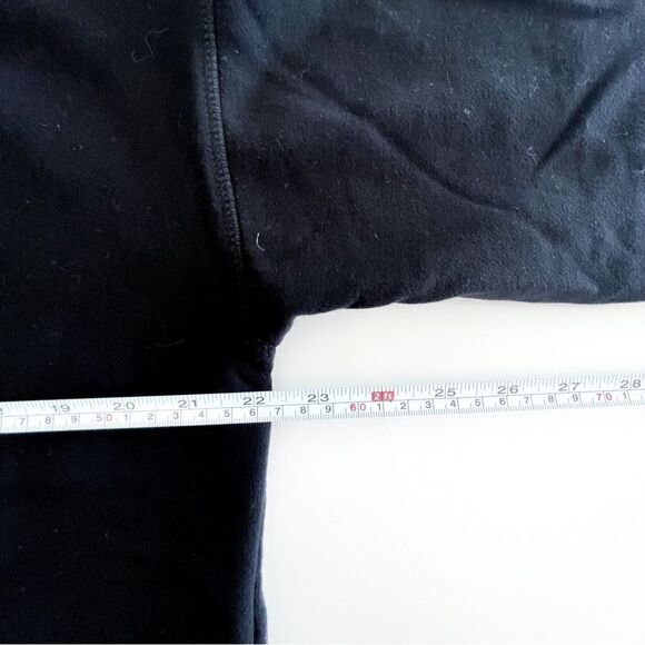 DKNY Sport Reversible Sequined Logo Long-Line Sweatshirt Black Women's M - Picture 5 of 8